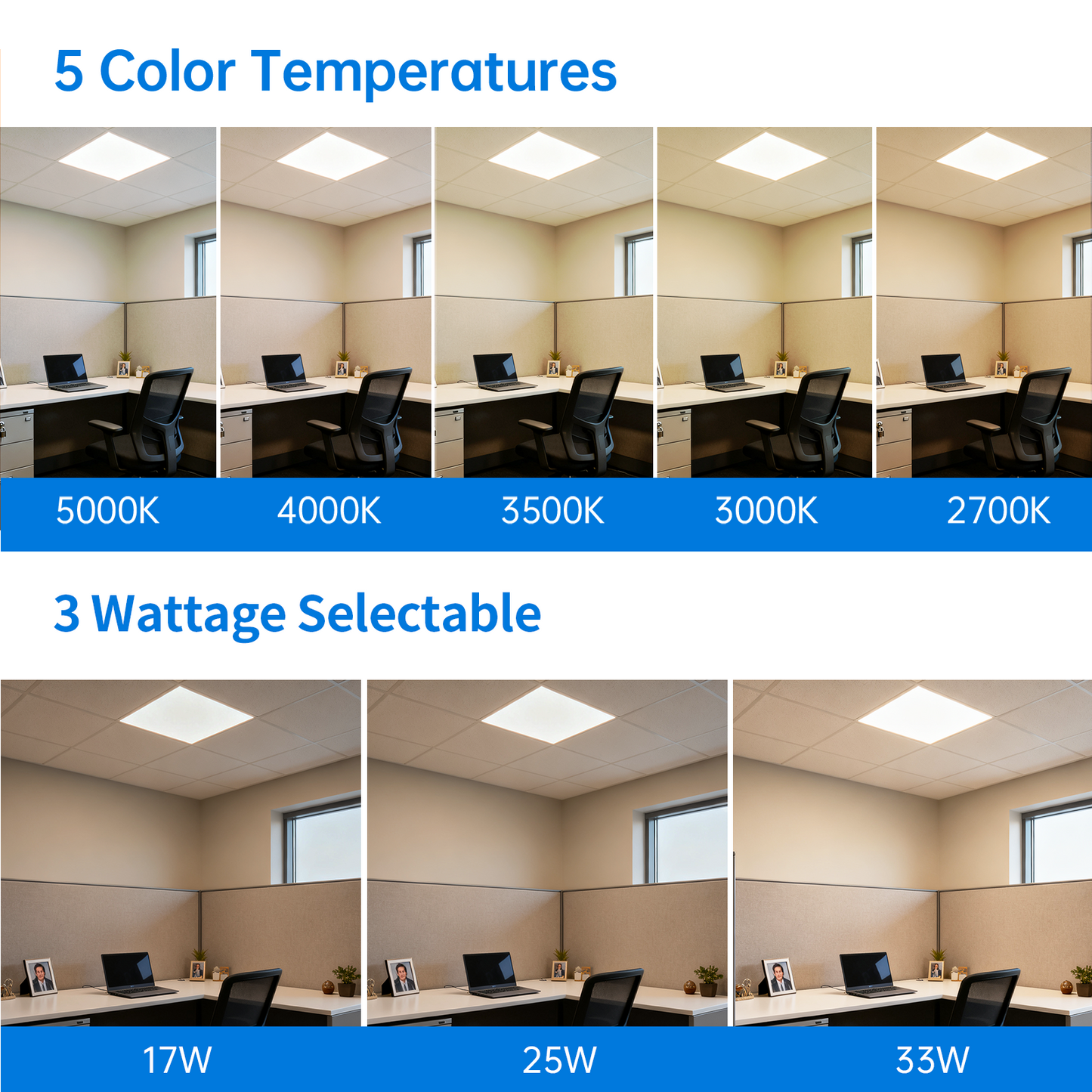Vito 2x2 LED Flat Panel Light