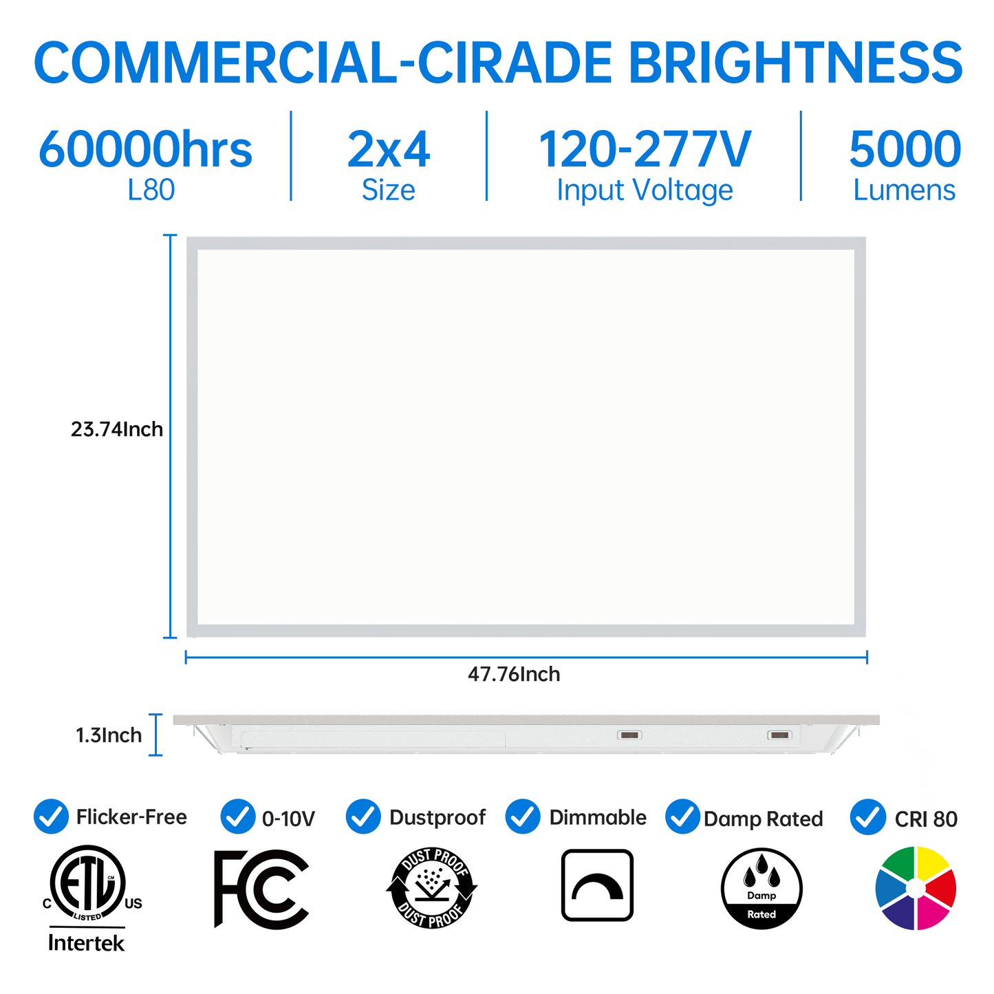 Vito 2x4 LED Flat Panel Light
