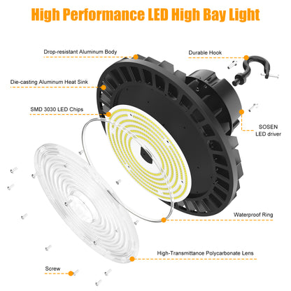 240W UFO LED High Bay Light 2 Pack